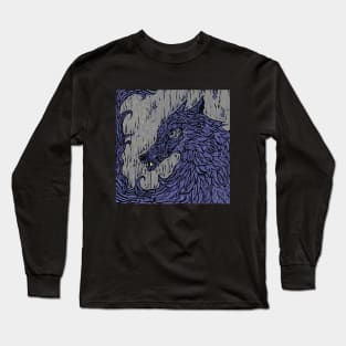 Big, Bad, Wolf (Lavender) Long Sleeve T-Shirt